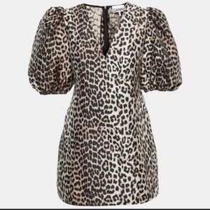 Ganni Leopard Print Dress